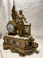 Pendule de cheminée - Bronze, Marbre, Laiton - 1850-1900, Antiquités & Art