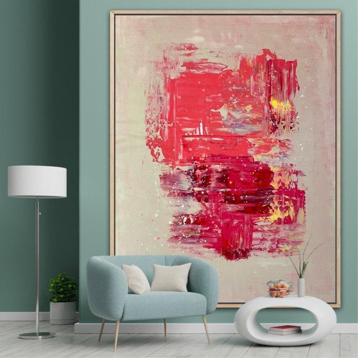Ester Reut - Armonia Cremisi XXL, Antiek en Kunst, Kunst | Schilderijen | Modern