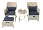 MaxxGarden Bistroset grijs 5dlg (Loungesets, Tuinmeubelen), Tuin en Terras, Ophalen of Verzenden, Nieuw