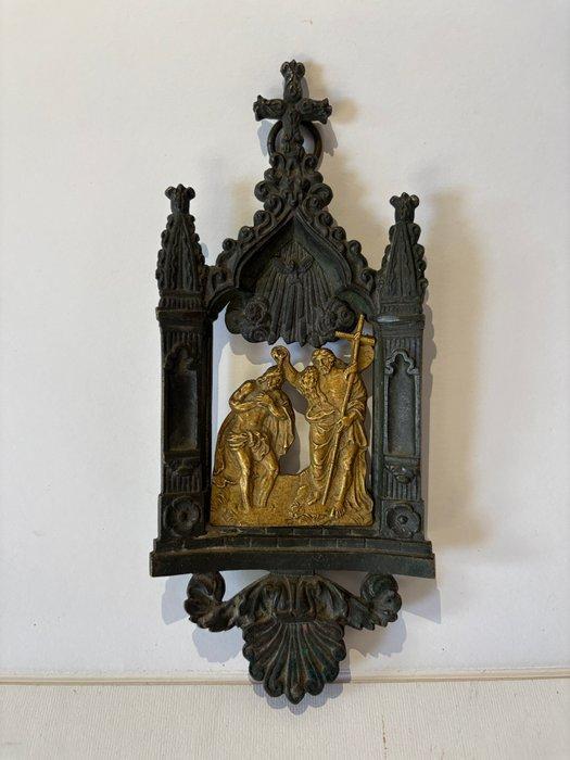 Antiek Altaar - Verguld brons, Gepatineerd brons - 1800-1850, Antiek en Kunst, Kunst | Niet-Westerse kunst