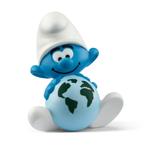 De Smurfen PVC Beeldje Smurf met Wereldbol 6 cm, Verzamelen, Stripfiguren, Ophalen of Verzenden, Nieuw
