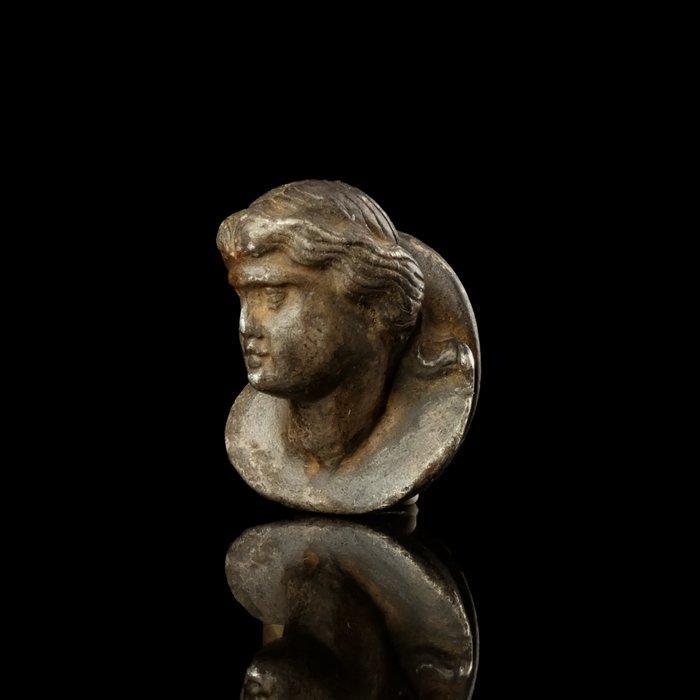 Oud-Romeins Zilver Buste van Venus / Aphrodite applicatie, Antiek en Kunst, Antiek | Overige Antiek