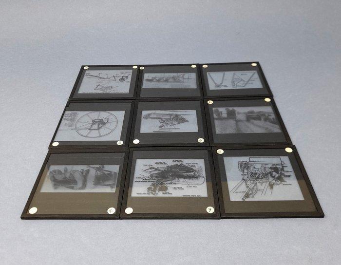 Ilford Agricultural Engineering 9 Glass Plates c.1940s–1950s, Audio, Tv en Foto, Fotocamera's Analoog