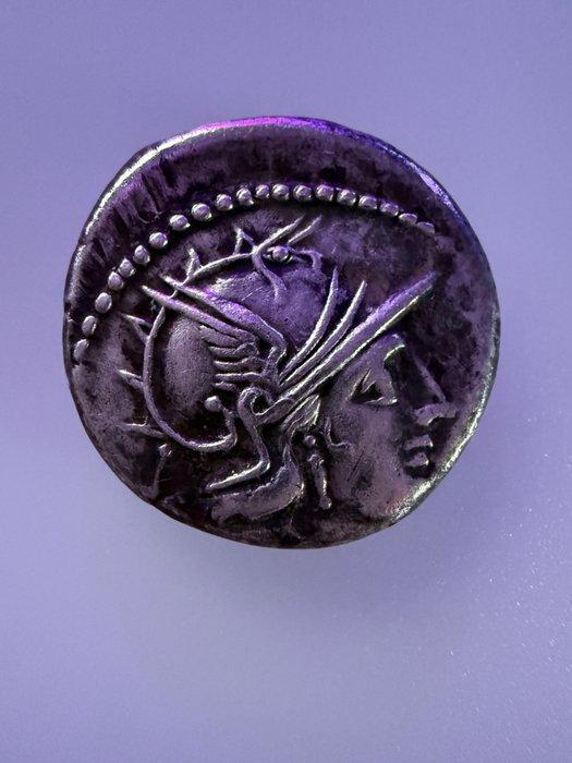 Romeinse Republiek. Sex. Atilius Saranus. 155 BC. Denarius, Timbres & Monnaies, Monnaies | Europe | Monnaies non-euro