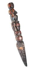 Phurba figuratif gravé à la posture Namaste, 22 cm, chamane,, Antiek en Kunst