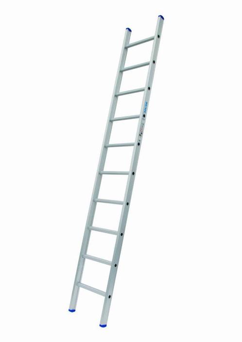 Solide 1-delige ladder 10 sporten met rechte voet, Doe-het-zelf en Bouw, Ladders en Trappen, Ladder, Nieuw, 2 tot 4 meter, Ophalen of Verzenden