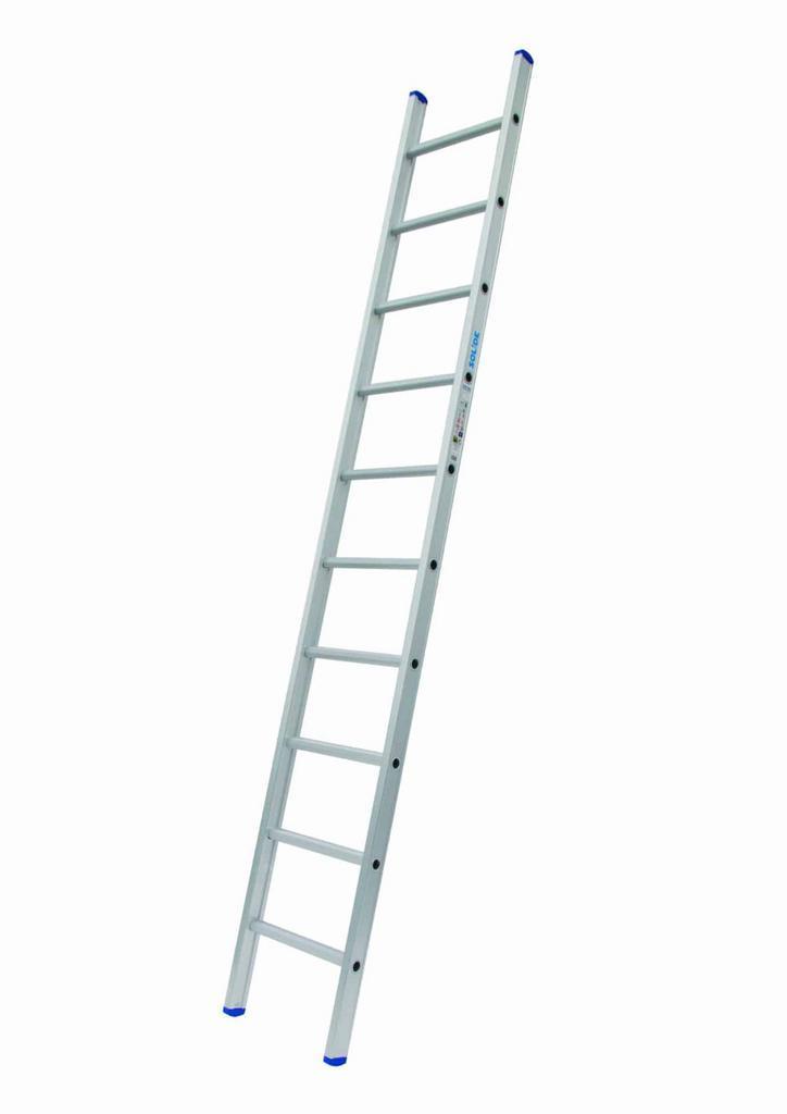 Solide 1-delige ladder 10 sporten met rechte voet, Doe-het-zelf en Bouw, Ladders en Trappen, Ladder, Nieuw, 2 tot 4 meter, Ophalen of Verzenden