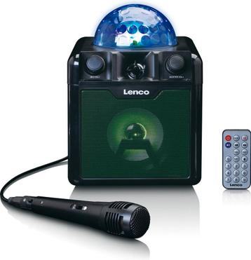 Lenco BTC-055BK - Bluetooth Speaker Draadloos - Karaokeset -, Verzenden