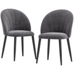 Eetstoelen - NordicLiving - Gestoffeerd - Metalen - Grijs, Huis en Inrichting, Stoelen, Nieuw, Ophalen of Verzenden, Modern, Stof