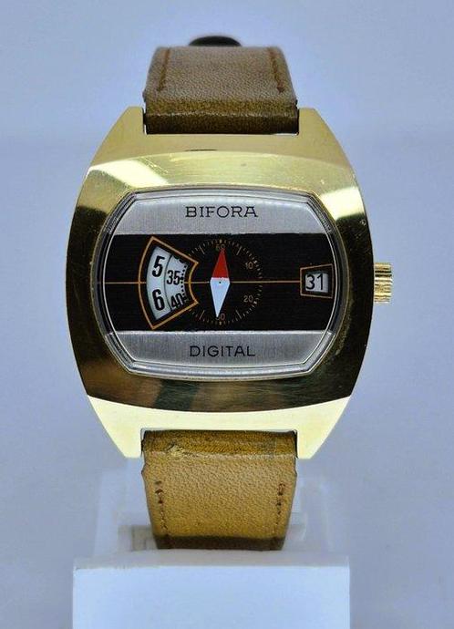 Bifora - Zonder Minimumprijs - Vintage Digital Jump Hour -, Handtassen en Accessoires, Horloges | Heren