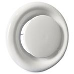 Rooster/ventiel (afzuiging) Ø 100mm staal - wit - MET VEER, Doe-het-zelf en Bouw, Verzenden, Nieuw