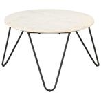 vidaXL Salontafel 65x65x42 cm echt steen met marmeren, Verzenden, Nieuw