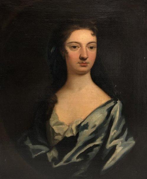Michael Dahl (1659–1743), Suiveur de - Portrait of a lady in, Antiek en Kunst, Kunst | Schilderijen | Klassiek