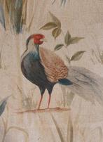 Zeldzame landelijke stof met fazanten - 600x140cm -, Antiek en Kunst