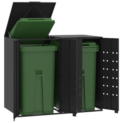 vidaXL Containerberging voor 2 containers 138x79x117 cm, Doe-het-zelf en Bouw, Containers, Verzenden