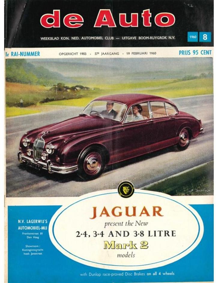 1960 DE AUTO MAGAZINE 08 NEDERLANDS, Boeken, Auto's | Folders en Tijdschriften