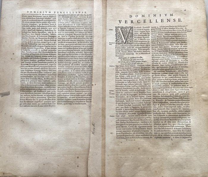 Italië - Piemonte; Blaeu - Signoria di Vercelli - 1621-1650, Boeken, Atlassen en Landkaarten