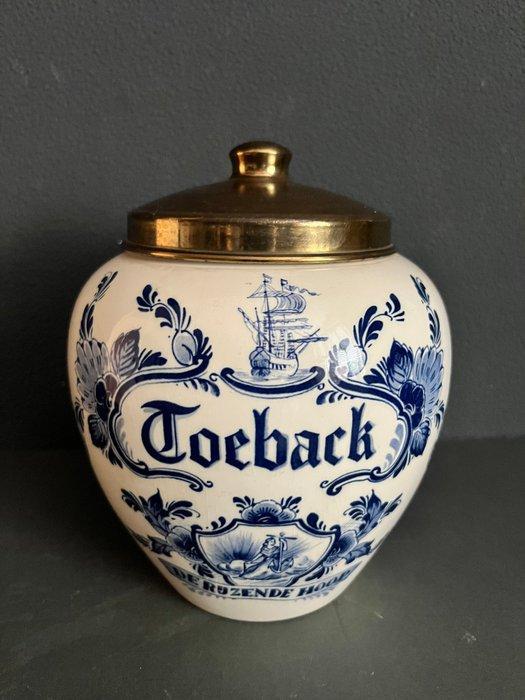 Delft, Plateelbakkerij - Tabakspot - Porselein, Antiek en Kunst, Curiosa en Brocante