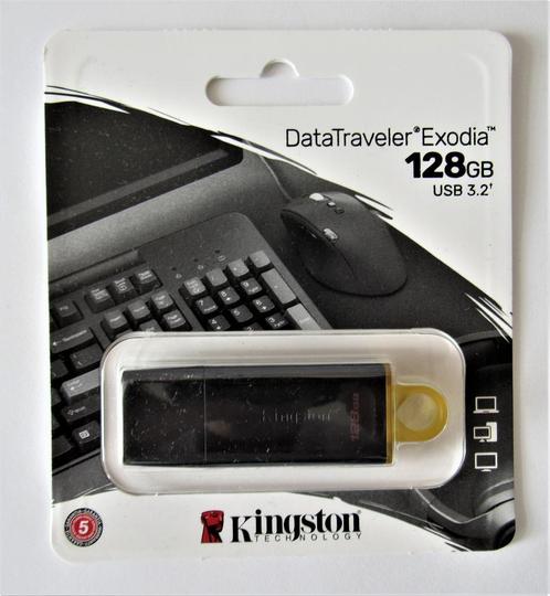 Kingston USB 3.2 stick 128GB nieuw, Computers en Software, USB Sticks, Nieuw, 128 GB, Verzenden