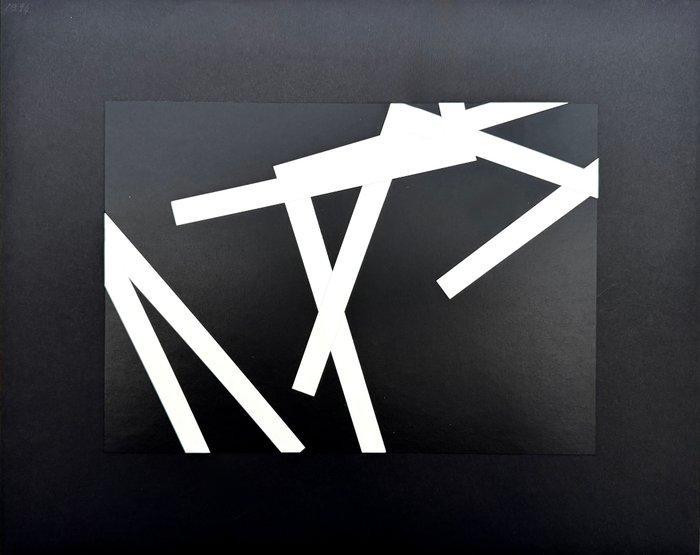 François Morellet (1926-2016) - Collage on paper from la, Antiek en Kunst, Antiek | Overige Antiek