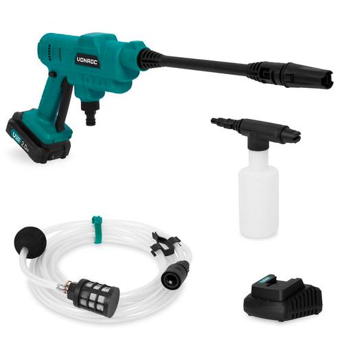 Accu drukreiniger 20V | Incl. Accessoires - Incl. 2.0Ah Accu, Tuin en Terras, Hogedrukreinigers, Nieuw, Verzenden