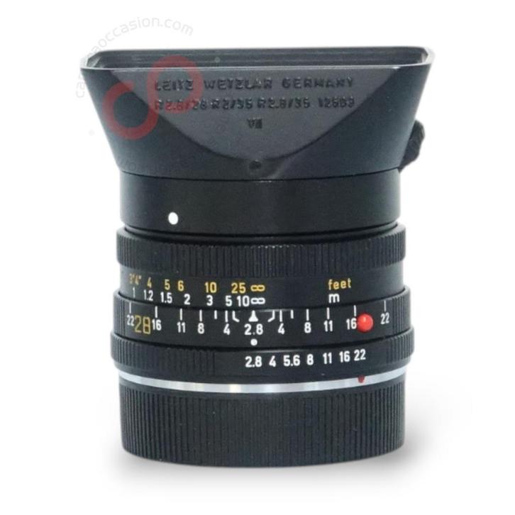 Leica Elmarit - R 28mm 2.8 11 204 - 3 cam nr. 3383, Audio, Tv en Foto, Foto | Lenzen en Objectieven, Zo goed als nieuw, Ophalen of Verzenden