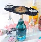 Siliconenmal wijnrek voor fles en 2 glazen epoxy resin 16 cm, Hobby & Loisirs créatifs, Bricolage