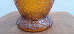 Luxval, Scailmont - Vaas - Luxor - Geperst Glas - AMBER, Antiek en Kunst