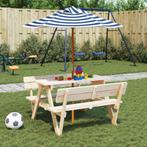 vidaXL Parasol voor kinderen met houten paal Ø120x140 cm, Tuin en Terras, Parasols, Verzenden, Nieuw