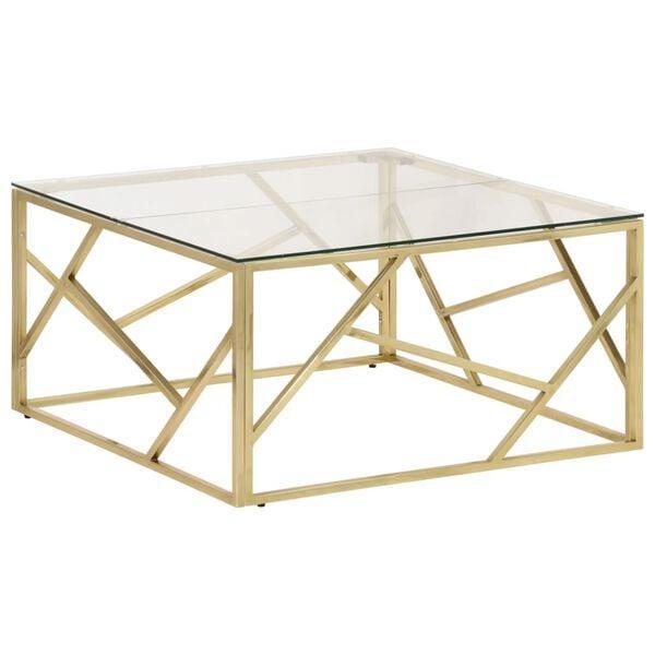 Chique salontafel goud | Tweede kansje 55% Korting, Huis en Inrichting, Tafels | Salontafels, 50 tot 100 cm, Nieuw, Minder dan 50 cm