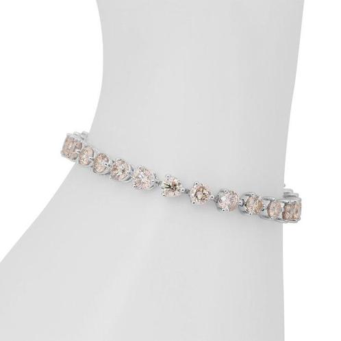 Bracelet - 18 carats Or blanc -  7.73ct. tw. Jaune Diamant, Handtassen en Accessoires, Antieke sieraden