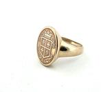 Ring - 9 kt. Geel goud, Handtassen en Accessoires, Ringen, Nieuw