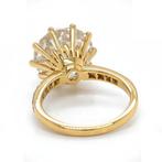 Ring - 14 karaat Geel goud - 7.41ct. tw. Diamant (Lab-grown), Nieuw