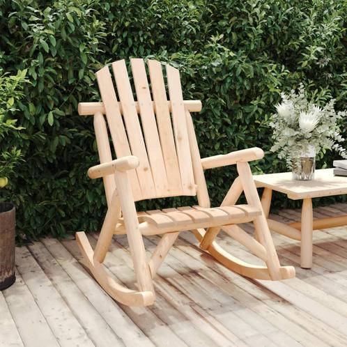 vidaXL Tuinschommelstoel 69x96x101 cm massief vurenhout, Tuin en Terras, Tuinsets en Loungesets, Nieuw, Verzenden