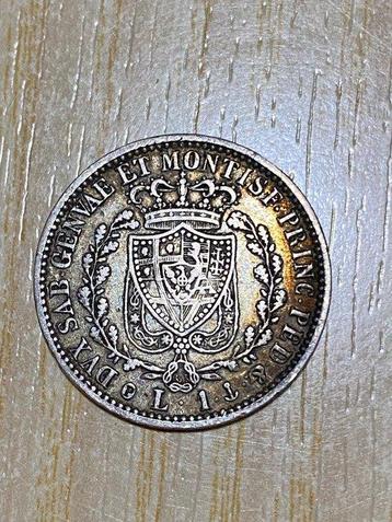 Italie, Savoie Carlo Felice. 1 Lira 1828 Genova (Sans Prix