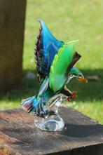 sculptuur, eagle in vlucht - 31 cm - glas massief, Antiek en Kunst