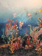 Panneau décoratif Aquarium -130x140cm- Finition sur, Antiek en Kunst