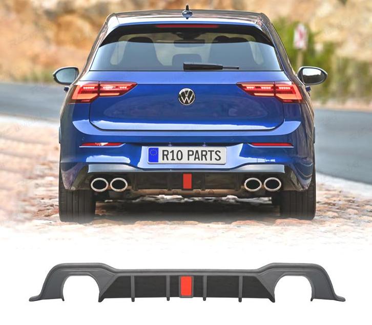 DIFFUSEUR VOLKSWAGEN VW GOLF 8 + FEU STOP OO---OO, Autos : Pièces & Accessoires, Carrosserie & Tôlerie, Envoi