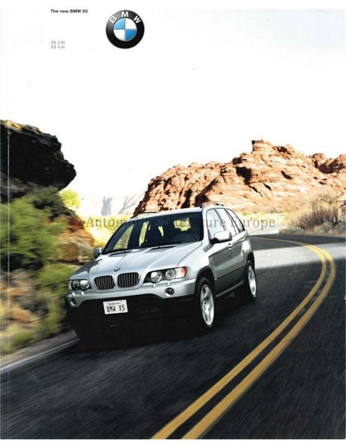2000 BMW X5 BROCHURE ENGELS, Boeken, Auto's | Folders en Tijdschriften