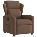 vidaXL Fauteuil verstelbaar stof bruin, Verzenden, Nieuw