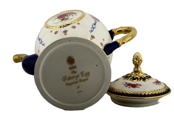Fabergé ei - De Faberge Egg Imperial Theepot 22 karaat goud, Antiquités & Art, Curiosités & Brocante