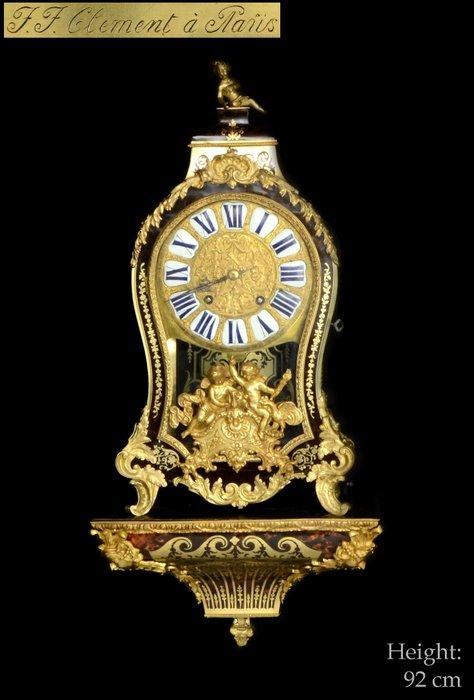 Une grande horloge de cartel de la période Louis XIV de, Antiek en Kunst, Antiek | Klokken