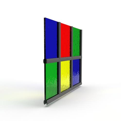 Enkel glas in lood diagonaal blank, Doe-het-zelf en Bouw, Glas en Ramen, Nieuw, Verzenden