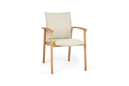 SUNS Florine stapelbare dining chair soft green * Sale * |, Tuin en Terras, Tuinsets en Loungesets