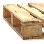 Gebruikte houten pallets 4-weg, Articles professionnels, Ophalen of Verzenden