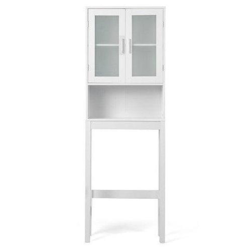 Tweedekans | Coast Opbergkast - MDF + Glass - wit -, Huis en Inrichting, Badkamer | Badkamermeubels, Ophalen of Verzenden