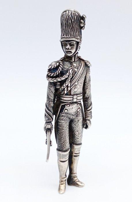 Militaire miniatuur beeldjes - Guardia Imperiale - .800, Antiek en Kunst, Antiek | Zilver en Goud
