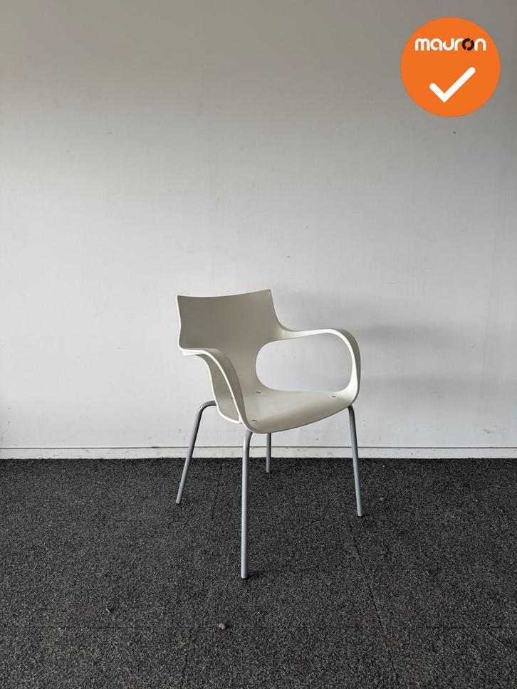 Design Vergaderstoel ACTA - Wit kunststof - Zilvergrijs onde, Articles professionnels, Aménagement de Bureau & Magasin | Mobilier de bureau & Aménagement