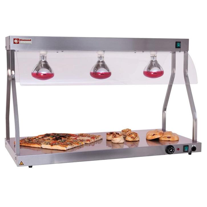 Warmhoudplaat + Infraroodlampen | 30°C/90°C | 3x 0.25kW |, Zakelijke goederen, Horeca | Keukenapparatuur, Nieuw in verpakking