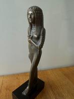 Beeld, Femme egyptienne - 21 cm - Brons, Antiquités & Art